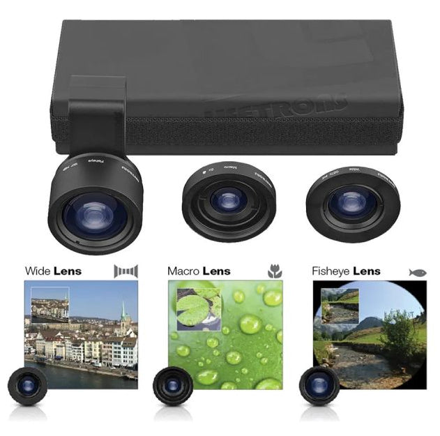 Lifetrons Photo Essentials: 3-in-1 Premium Travel Lens Set